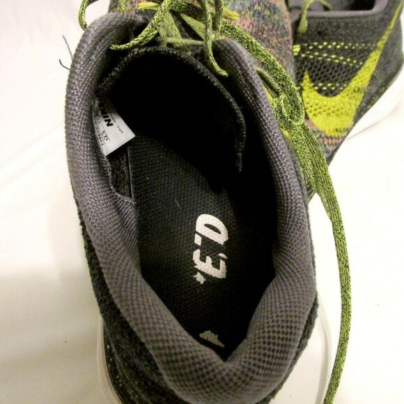NIKE MENS FLYKNIT LUNAR 3 MULTI-COLOR RUNNING SHOES 718675 046 12.5 - Picture 11 of 12